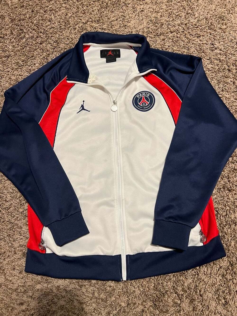 Jordan x Paris Saint-Germain PSG Anthem 2.0 Track Jacket 2021/22 White/Navy/Red